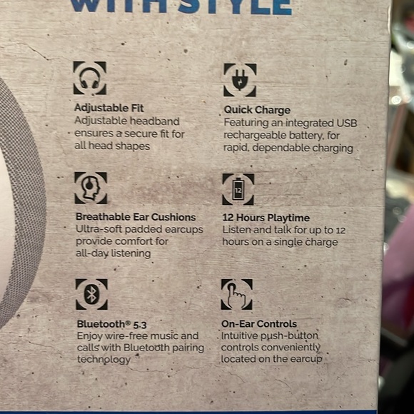 Brookstone’s new inbox, sleek wireless noise, isolating, headphones in white - Picture 8 of 15
